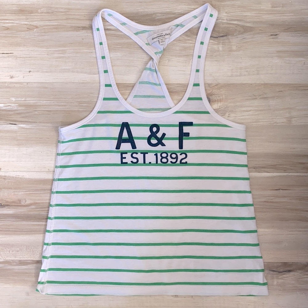 ❤️ Abercrombie & Fitch stripe twist racer back tank